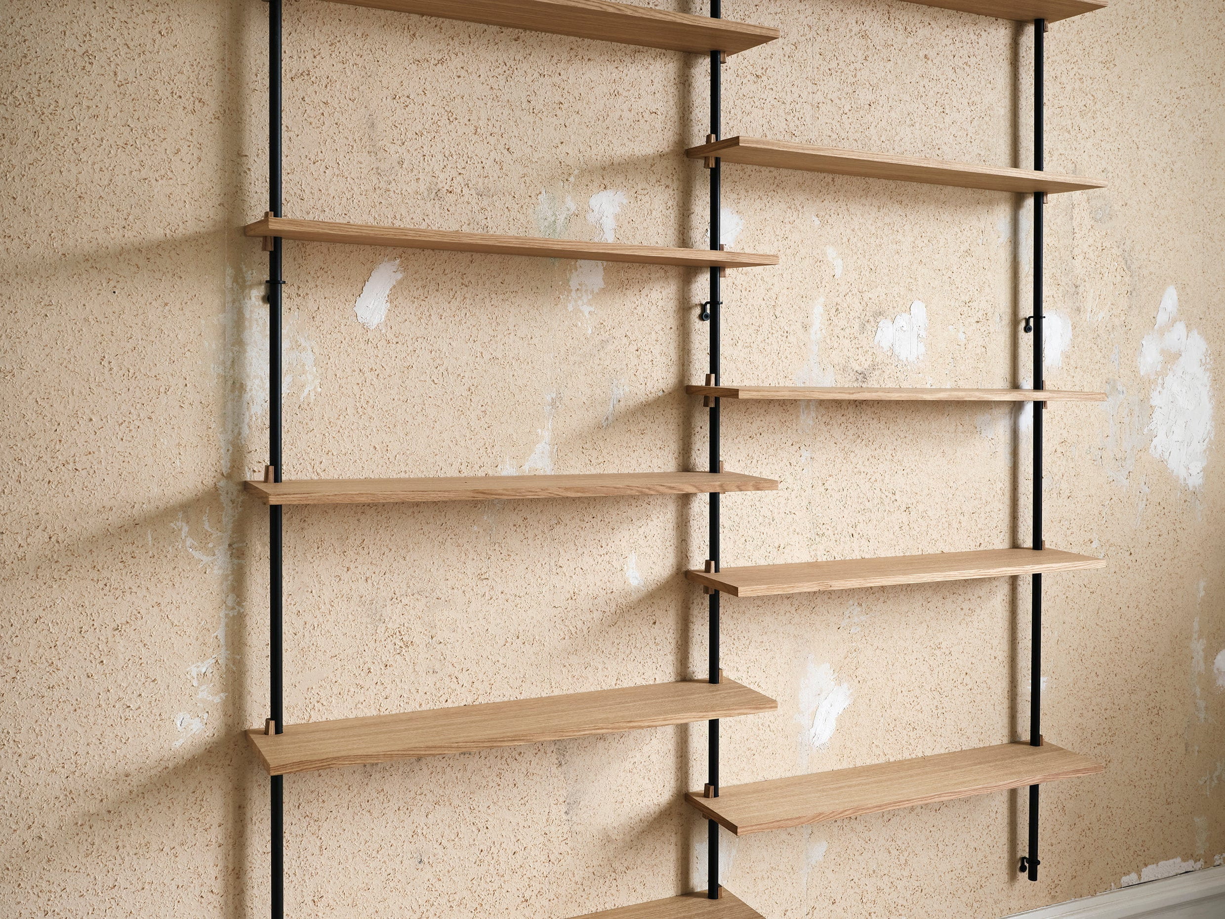 [product_category]-Moebe Wall Shelving Ws.85.2, Oak/Black-Moebe-5713520005183-WS.85.2.OA.BL-MOE-2