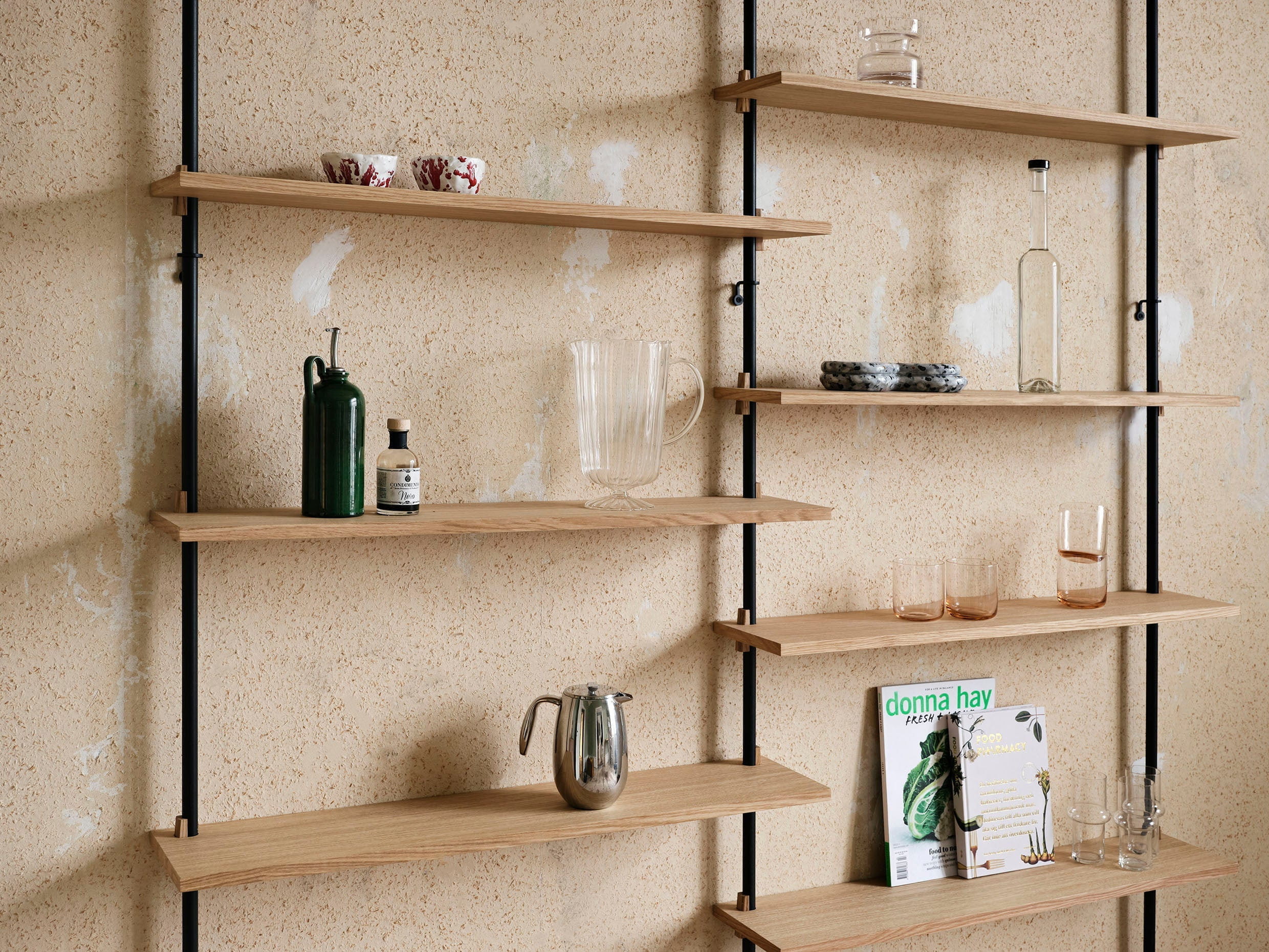 [product_category]-Moebe Wall Shelving Ws.85.2, Oak/Black-Moebe-5713520005183-WS.85.2.OA.BL-MOE-3