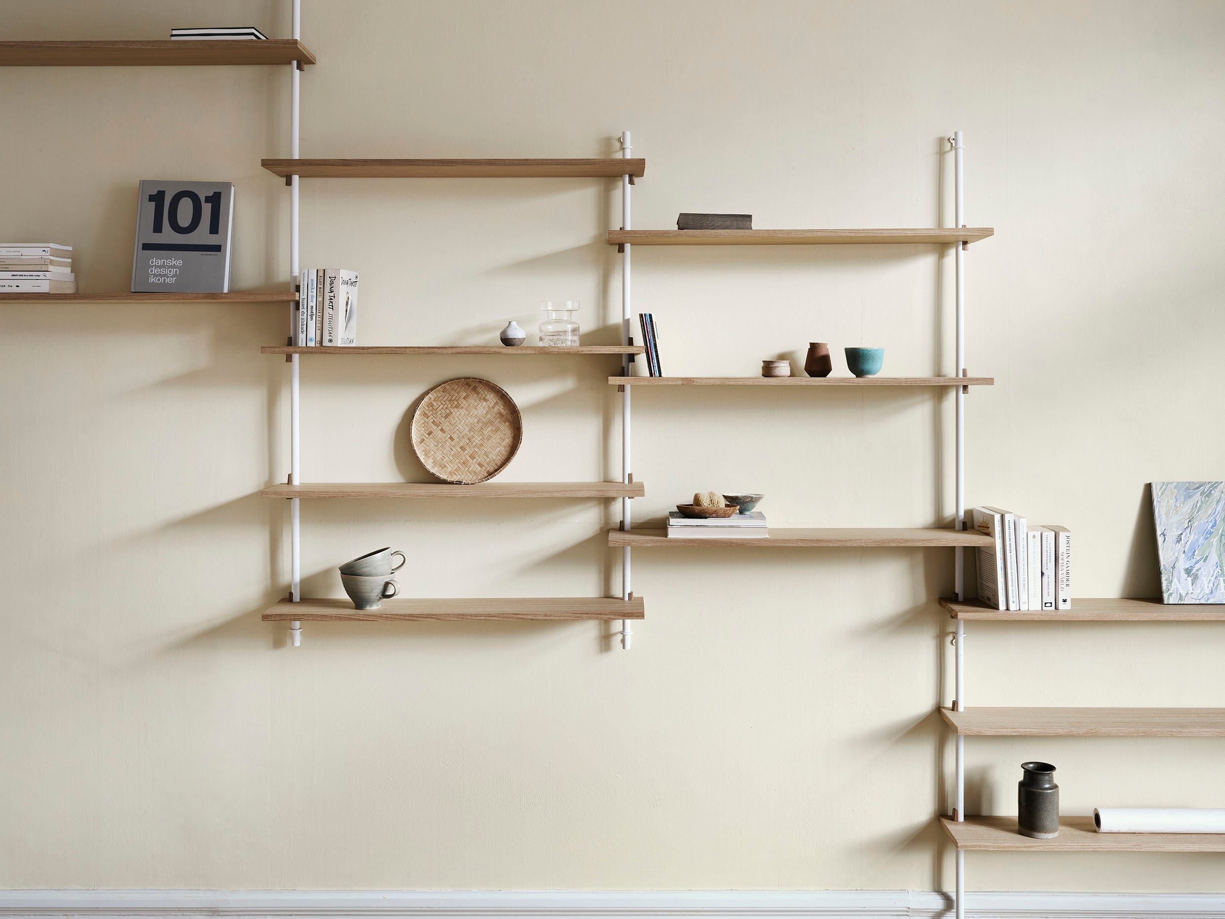 [product_category]-Moebe Wall Shelving Ws.85.2, Oak/White-Moebe-5713520007538-WS.85.2.OA.WH-MOE-15