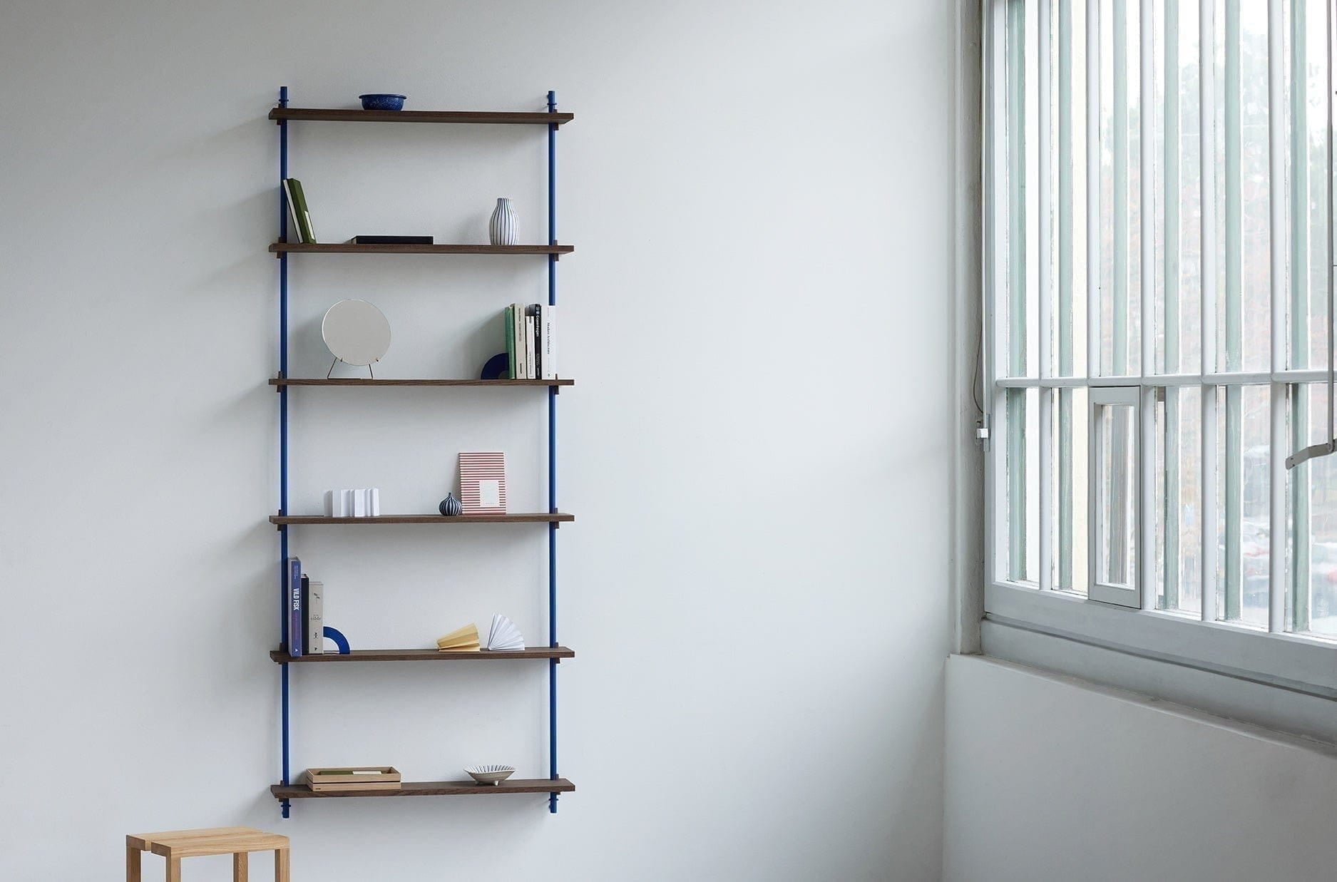 [product_category]-Moebe Wall Shelving Ws.85.2, Smoked Oak/Deep Blue-Moebe-5713520014697-WS.85.2.SO.DB-MOE-4