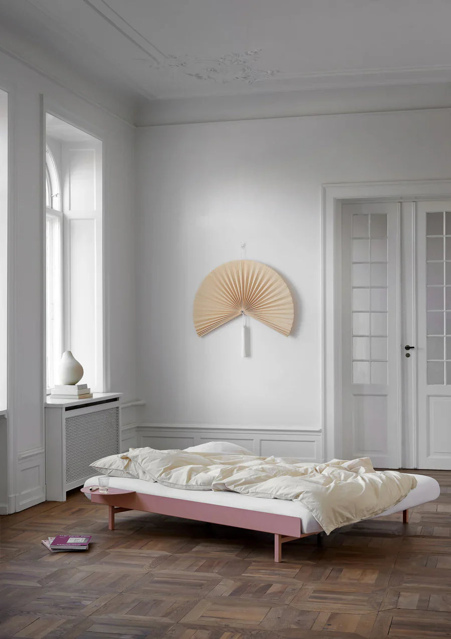Moebe postel s 2 nočními stoly 90 180 cm, Dusty Rose