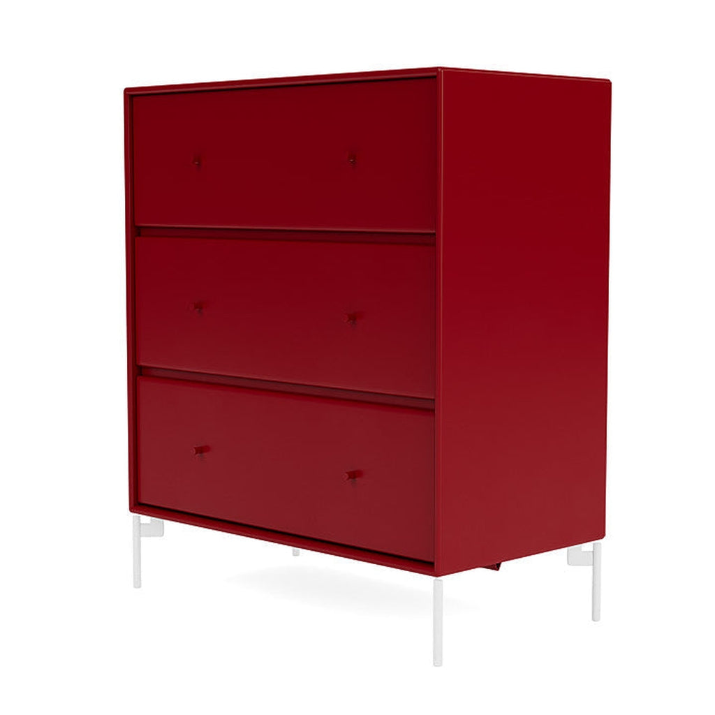 [product_category]-Montana Carry Dresser With Legs, Beetroot/Snow White-Montana Furniture-5714322379519-000CARRY-165-02-MON-1