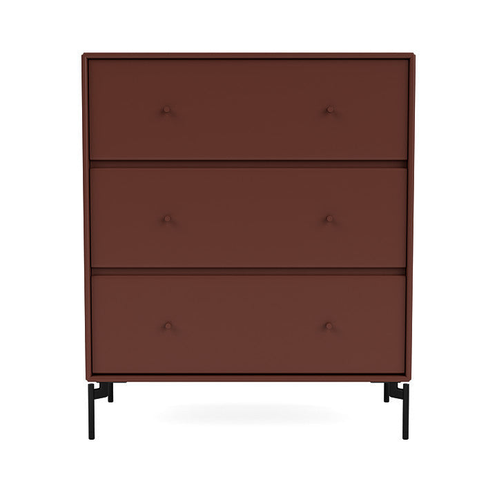 [product_category]-Montana Carry Dresser With Legs, Masala/Black-Montana Furniture-5714322378727-000CARRY-155-03-MON-2