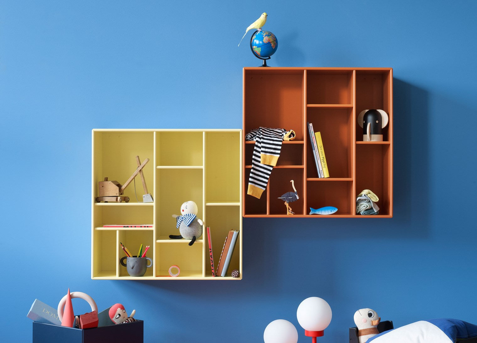 [product_category]-Montana Compile Decorative Shelf With Legs, Clay/Brass-Montana Furniture-5715288344801-0COMPILE-168-09-MON-6