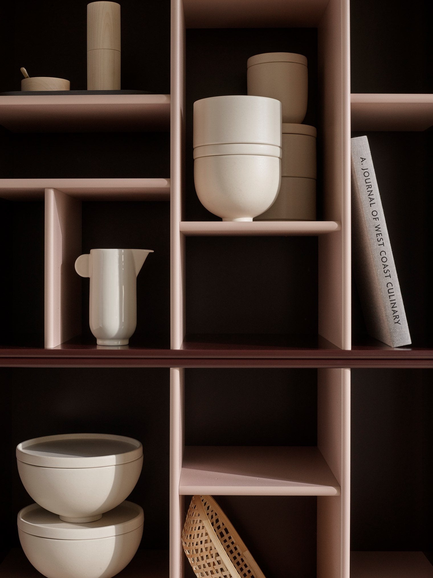 [product_category]-Montana Compile Decorative Shelf With Legs, Clay/Brass-Montana Furniture-5715288344801-0COMPILE-168-09-MON-9