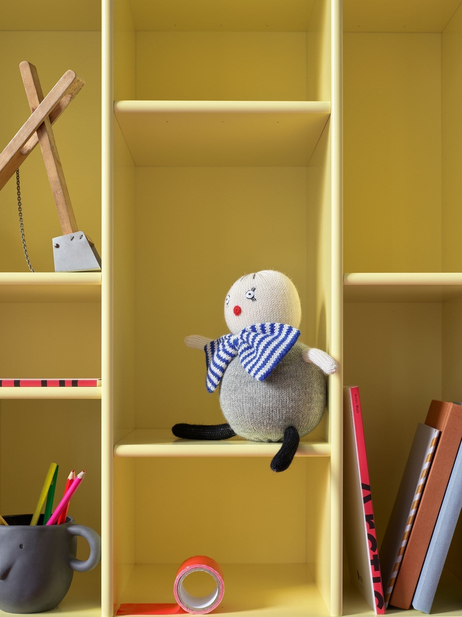 [product_category]-Montana Compile Decorative Shelf With Legs, Clay/Snow White-Montana Furniture-5715288344757-0COMPILE-168-02-MON-7