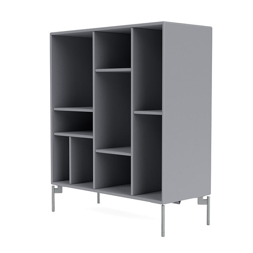 [product_category]-Montana Compile Decorative Shelf With Legs, Graphic/Matt Chrome-Montana Furniture-5714322596794-0COMPILE-100-01-MON-1