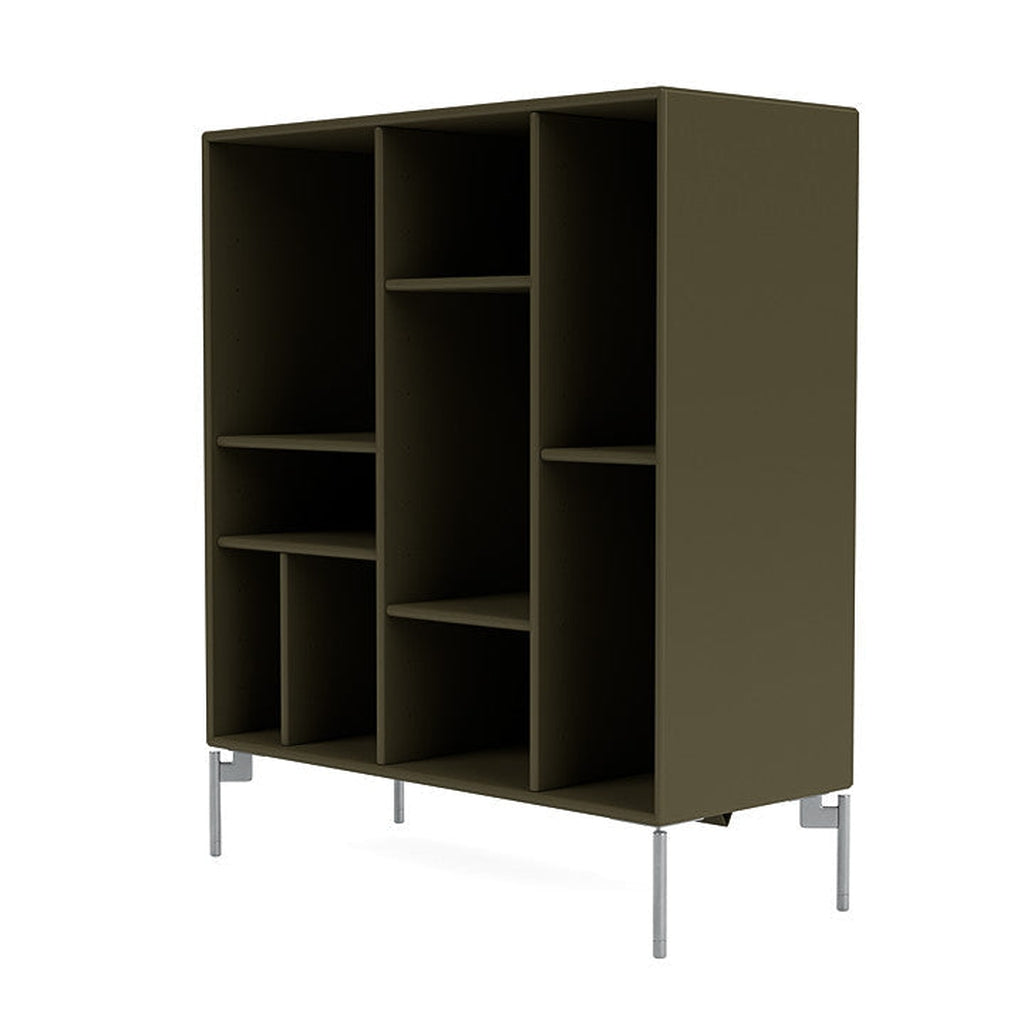 [product_category]-Montana Compile Decorative Shelf With Legs, Oregano/Matt Chrome-Montana Furniture-5714322597036-0COMPILE-139-01-MON-1
