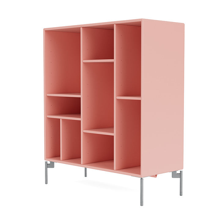 [product_category]-Montana Compile Decorative Shelf With Legs, Ruby/Matt Chrome-Montana Furniture-5715288344634-0COMPILE-167-01-MON-1