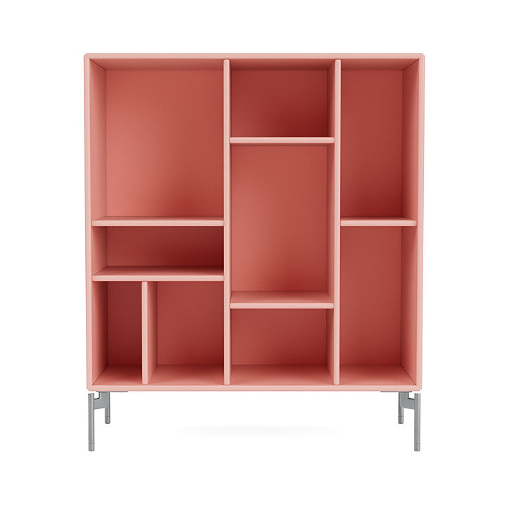 [product_category]-Montana Compile Decorative Shelf With Legs, Ruby/Matt Chrome-Montana Furniture-5715288344634-0COMPILE-167-01-MON-2