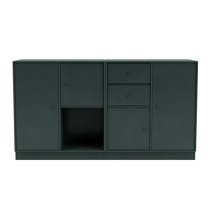[product_category]-Montana Couple Sideboard With 7 Cm Plinth, Black Jade-Montana Furniture-5714322615259-00COUPLE-163-07-MON-2