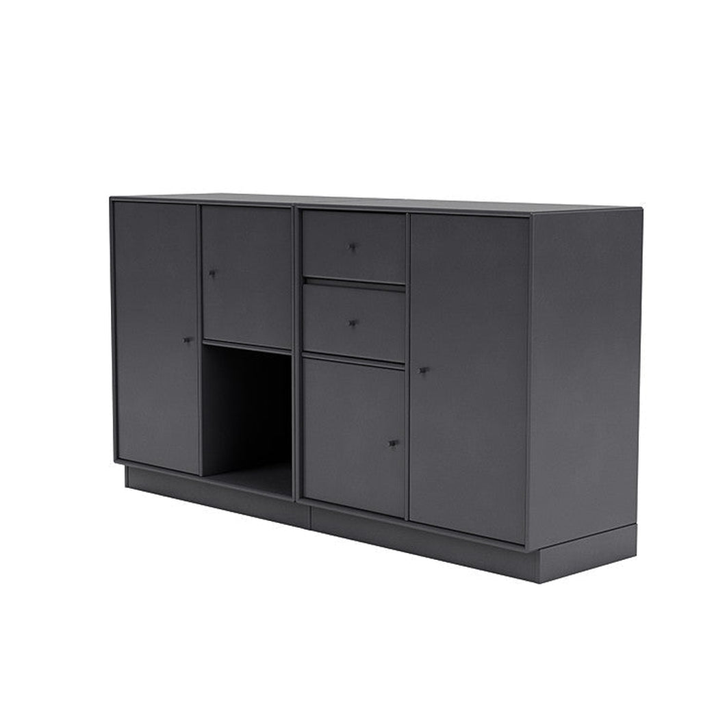[product_category]-Montana Couple Sideboard With 7 Cm Plinth, Carbon Black-Montana Furniture-5714322615556-00COUPLE-36-07-MON-1