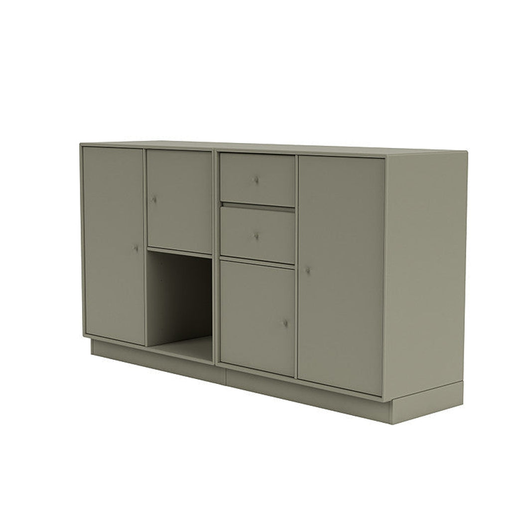 [product_category]-Montana Couple Sideboard With 7 Cm Plinth, Fennel Green-Montana Furniture-5714322613897-00COUPLE-144-07-MON-1