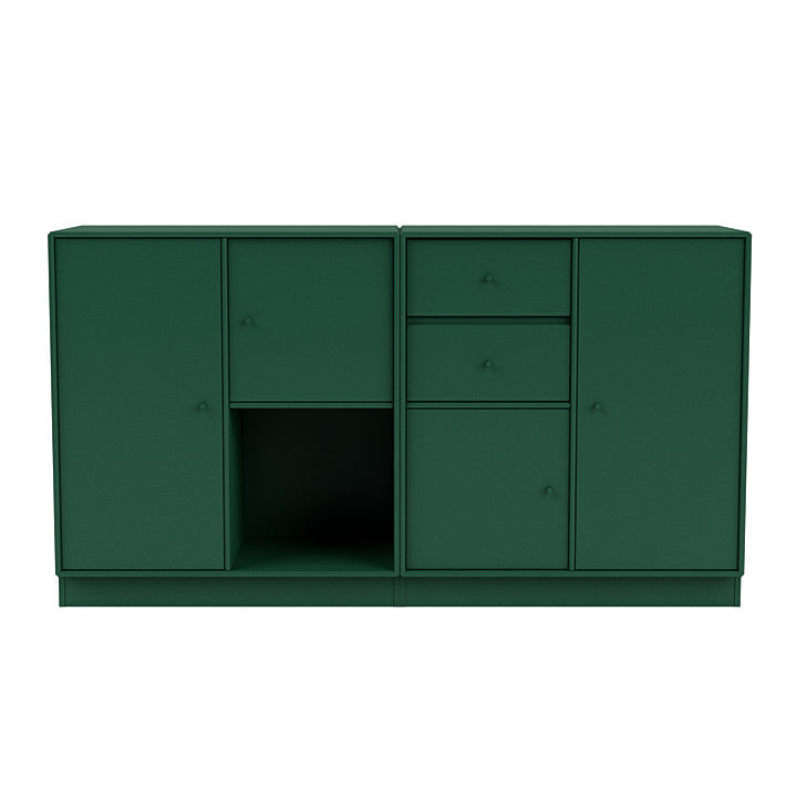 [product_category]-Montana Couple Sideboard With 7 Cm Plinth, Pine Green-Montana Furniture-5714322613347-00COUPLE-136-07-MON-2