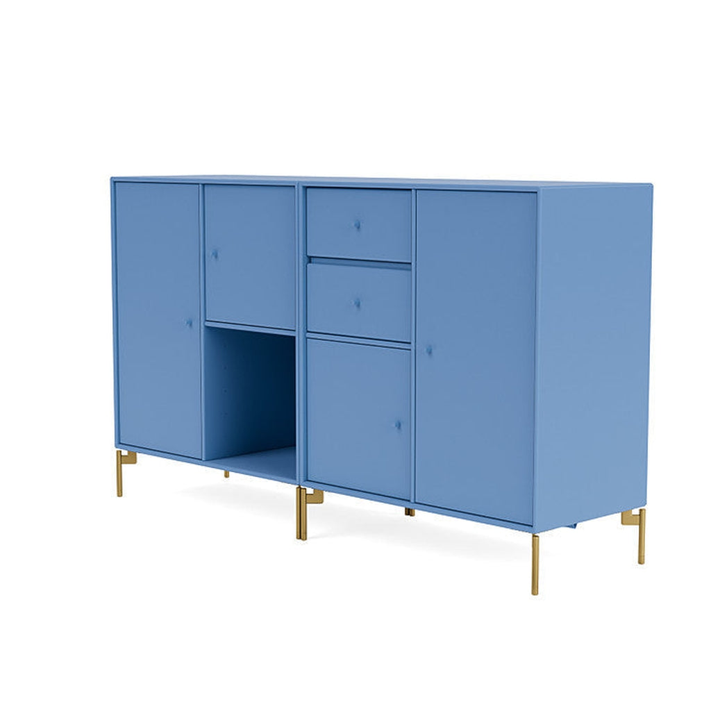 [product_category]-Montana Couple Sideboard With Legs, Azure Blue/Brass-Montana Furniture-5714322614542-00COUPLE-154-09-MON-1