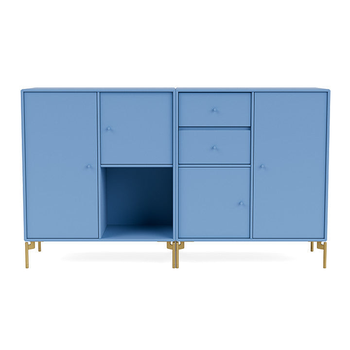 [product_category]-Montana Couple Sideboard With Legs, Azure Blue/Brass-Montana Furniture-5714322614542-00COUPLE-154-09-MON-2