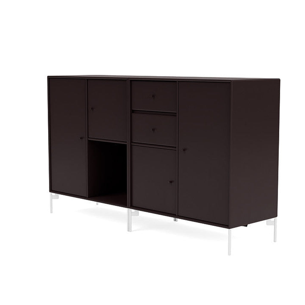 [product_category]-Montana Couple Sideboard With Legs, Balsamic/Snow White-Montana Furniture-5714322614962-00COUPLE-160-02-MON-1