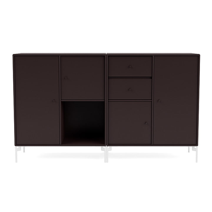 [product_category]-Montana Couple Sideboard With Legs, Balsamic/Snow White-Montana Furniture-5714322614962-00COUPLE-160-02-MON-2