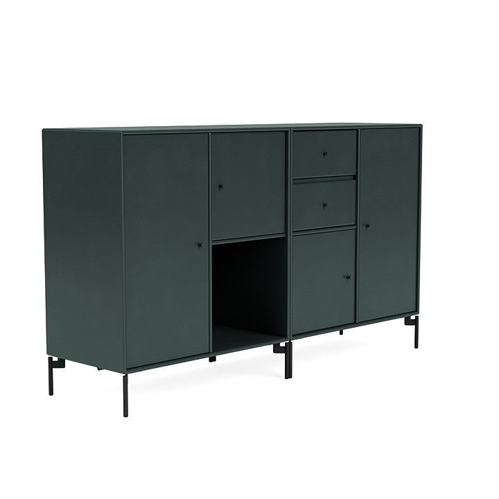 [product_category]-Montana Couple Sideboard With Legs, Black Jade/Black-Montana Furniture-5714322615211-00COUPLE-163-03-MON-3