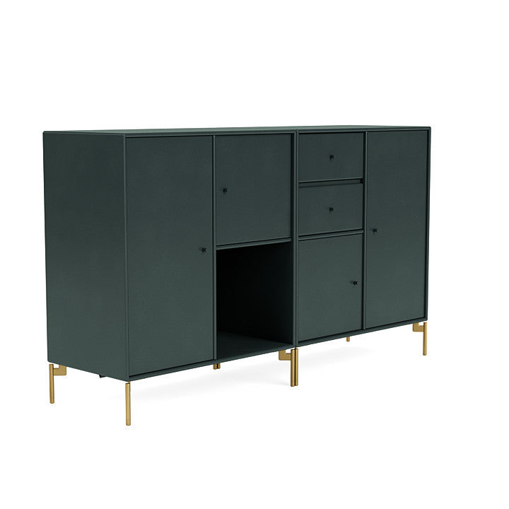 [product_category]-Montana Couple Sideboard With Legs, Black Jade/Brass-Montana Furniture-5714322593724-00COUPLE-163-09-MON-3