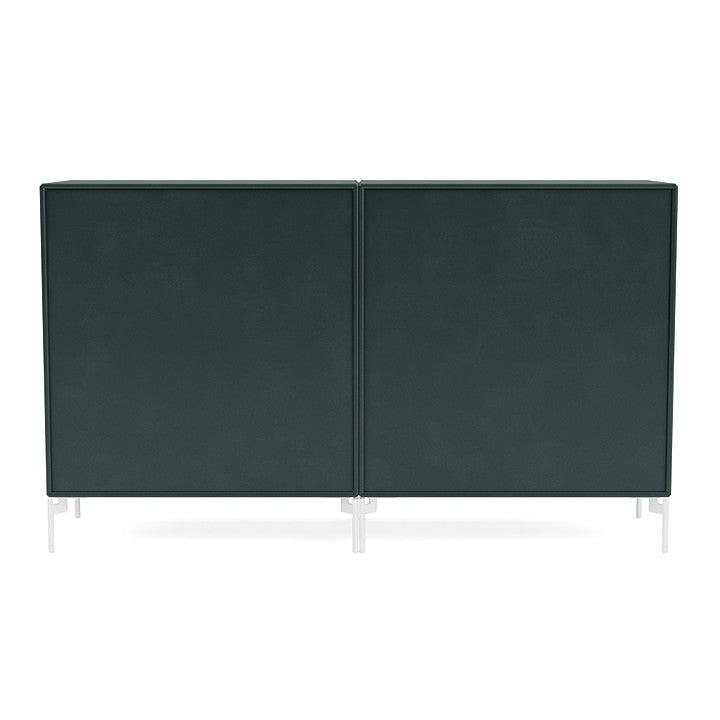 [product_category]-Montana Couple Sideboard With Legs, Black Jade/Snow White-Montana Furniture-5714322615204-00COUPLE-163-02-MON-4