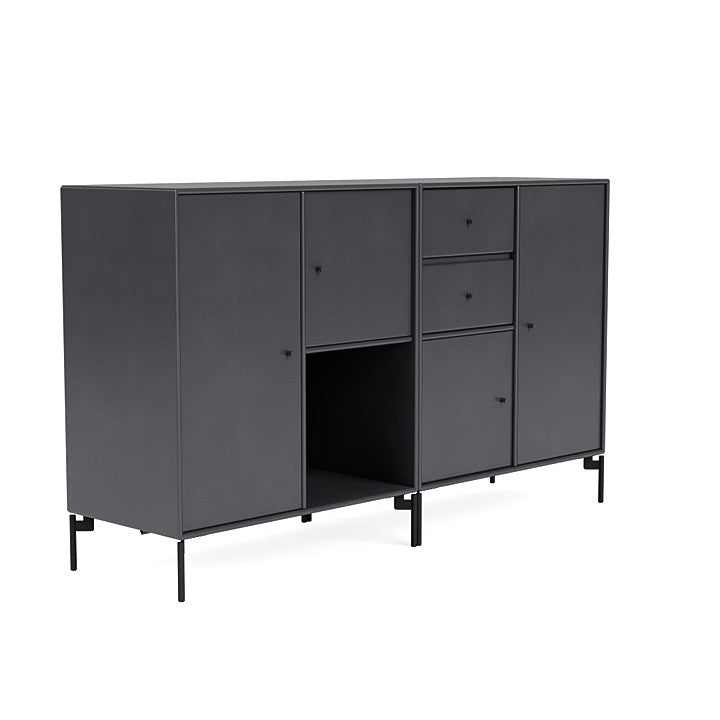 [product_category]-Montana Couple Sideboard With Legs, Carbon Black/Black-Montana Furniture-5714322354233-00COUPLE-36-03-MON-3