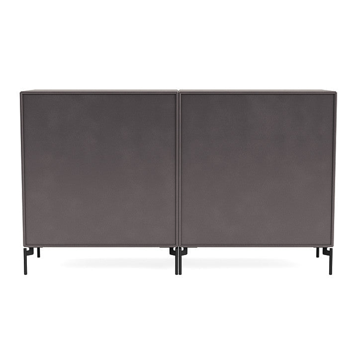 [product_category]-Montana Couple Sideboard With Legs, Coffee/Black-Montana Furniture-5714322615440-00COUPLE-35-03-MON-4