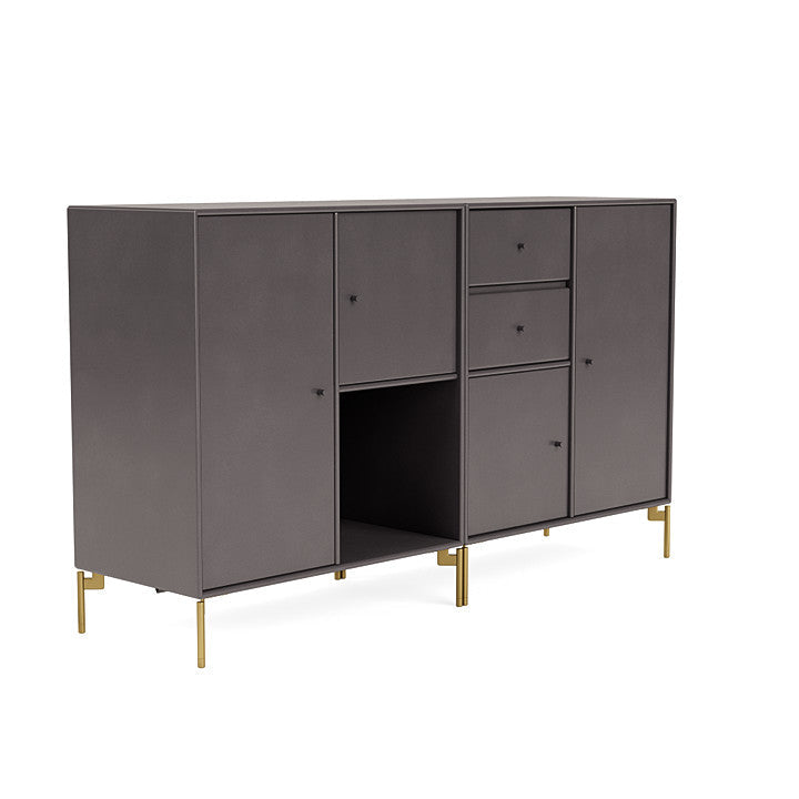 [product_category]-Montana Couple Sideboard With Legs, Coffee/Brass-Montana Furniture-5714322615495-00COUPLE-35-09-MON-3