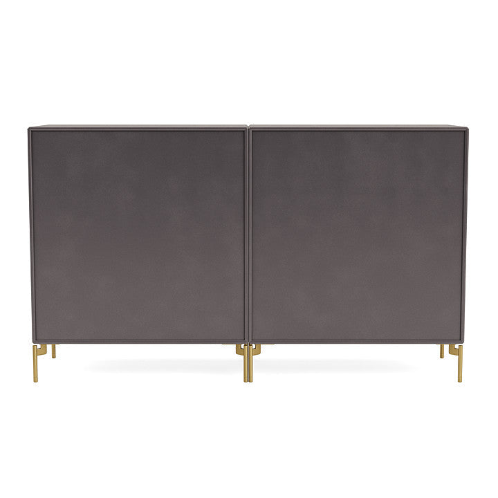 [product_category]-Montana Couple Sideboard With Legs, Coffee/Brass-Montana Furniture-5714322615495-00COUPLE-35-09-MON-4