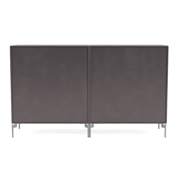 [product_category]-Montana Couple Sideboard With Legs, Coffee/Matt Chrome-Montana Furniture-5714322615426-00COUPLE-35-01-MON-4