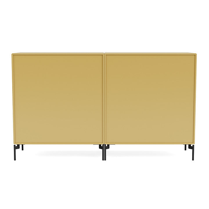 [product_category]-Montana Couple Sideboard With Legs, Cumin/Black-Montana Furniture-5714322614733-00COUPLE-157-03-MON-4