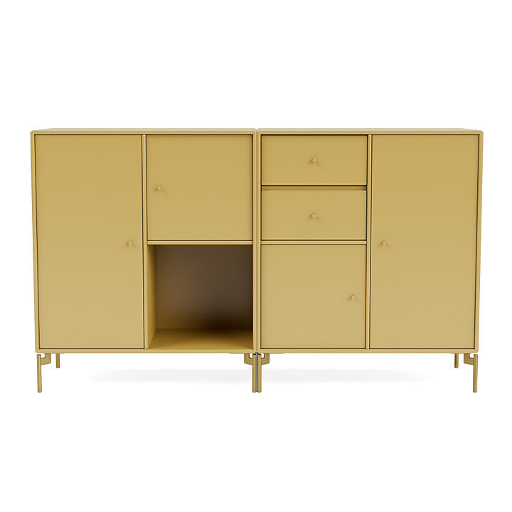 [product_category]-Montana Couple Sideboard With Legs, Cumin/Brass-Montana Furniture-5714322614788-00COUPLE-157-09-MON-2