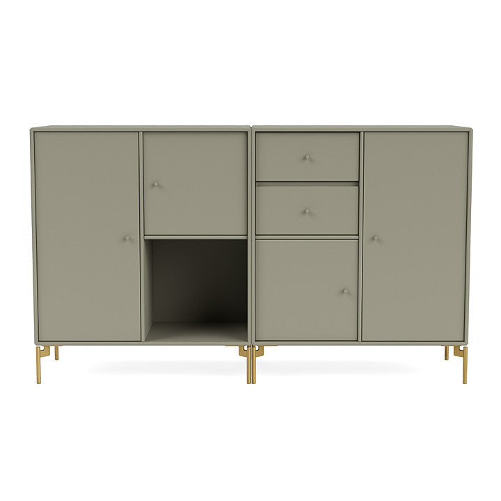 [product_category]-Montana Couple Sideboard With Legs, Fennel/Brass-Montana Furniture-5714322613903-00COUPLE-144-09-MON-2