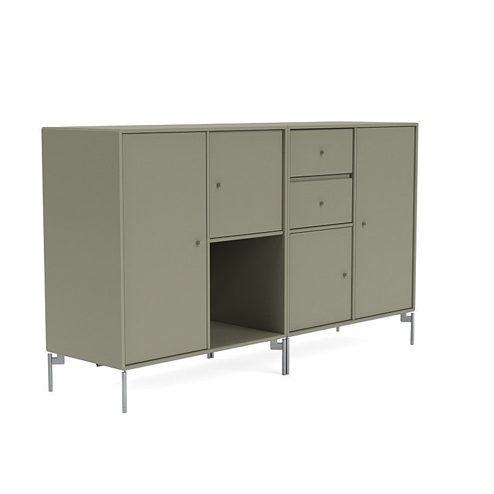 [product_category]-Montana Couple Sideboard With Legs, Fennel/Matt Chrome-Montana Furniture-5714322613835-00COUPLE-144-01-MON-3