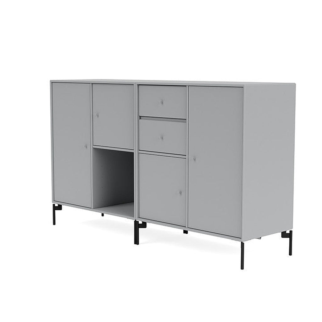 [product_category]-Montana Couple Sideboard With Legs, Fjord/Black-Montana Furniture-5714322613064-00COUPLE-02-03-MON-1