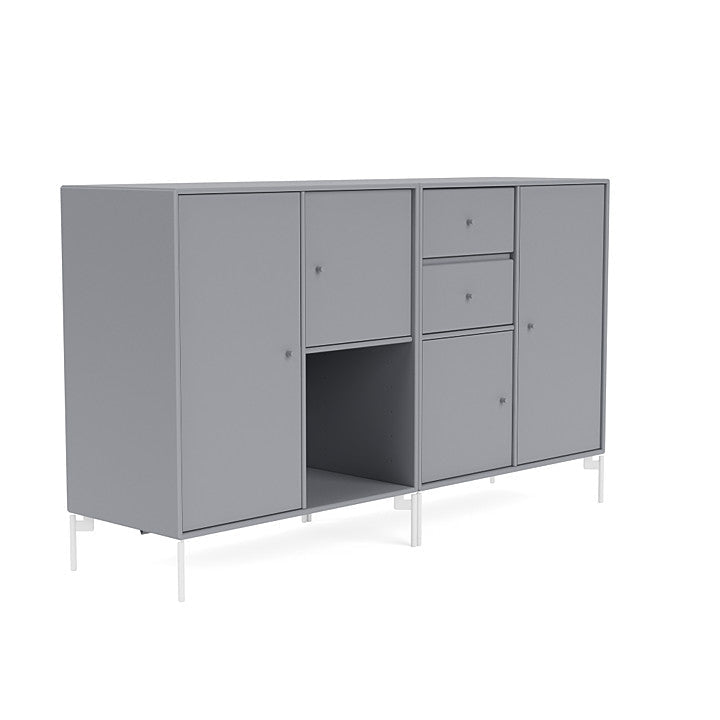 [product_category]-Montana Couple Sideboard With Legs, Graphic/Snow White-Montana Furniture-5714322613217-00COUPLE-100-02-MON-3