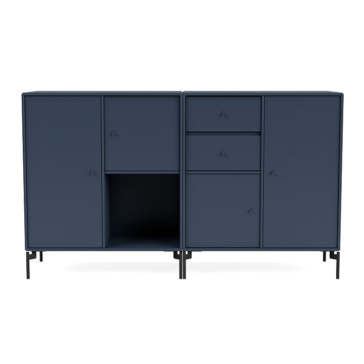 [product_category]-Montana Couple Sideboard With Legs, Juniper/Black-Montana Furniture-5714322613378-00COUPLE-138-03-MON-2