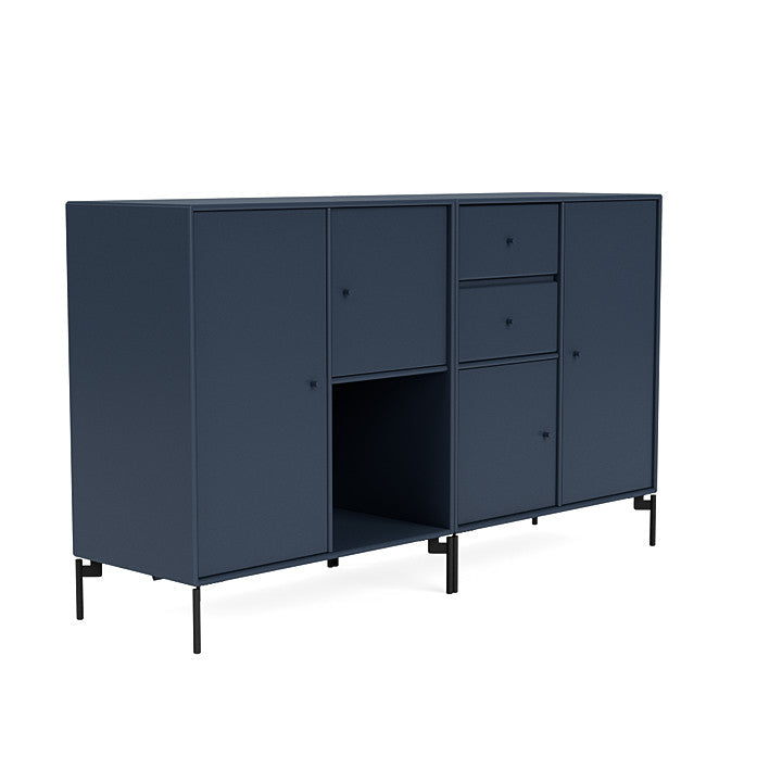 [product_category]-Montana Couple Sideboard With Legs, Juniper/Black-Montana Furniture-5714322613378-00COUPLE-138-03-MON-3