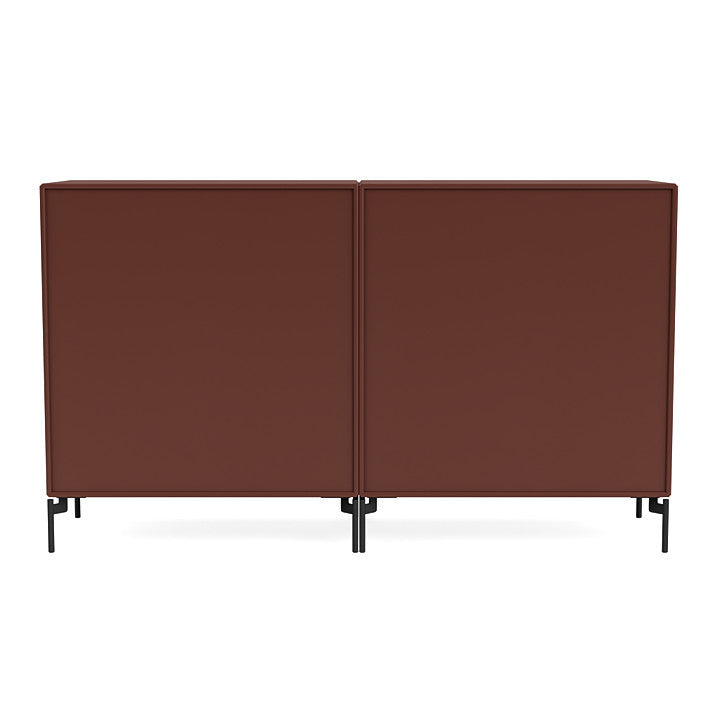 [product_category]-Montana Couple Sideboard With Legs, Masala/Black-Montana Furniture-5714322614573-00COUPLE-155-03-MON-4