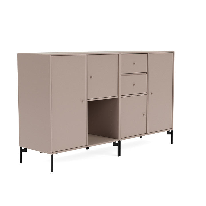 [product_category]-Montana Couple Sideboard With Legs, Mushroom Brown/Black-Montana Furniture-5714322203913-00COUPLE-137-03-MON-3