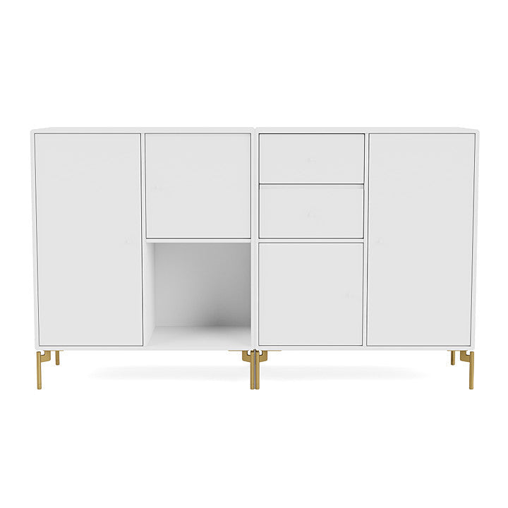 [product_category]-Montana Couple Sideboard With Legs, New White/Brass-Montana Furniture-5714322203807-00COUPLE-101-09-MON-2