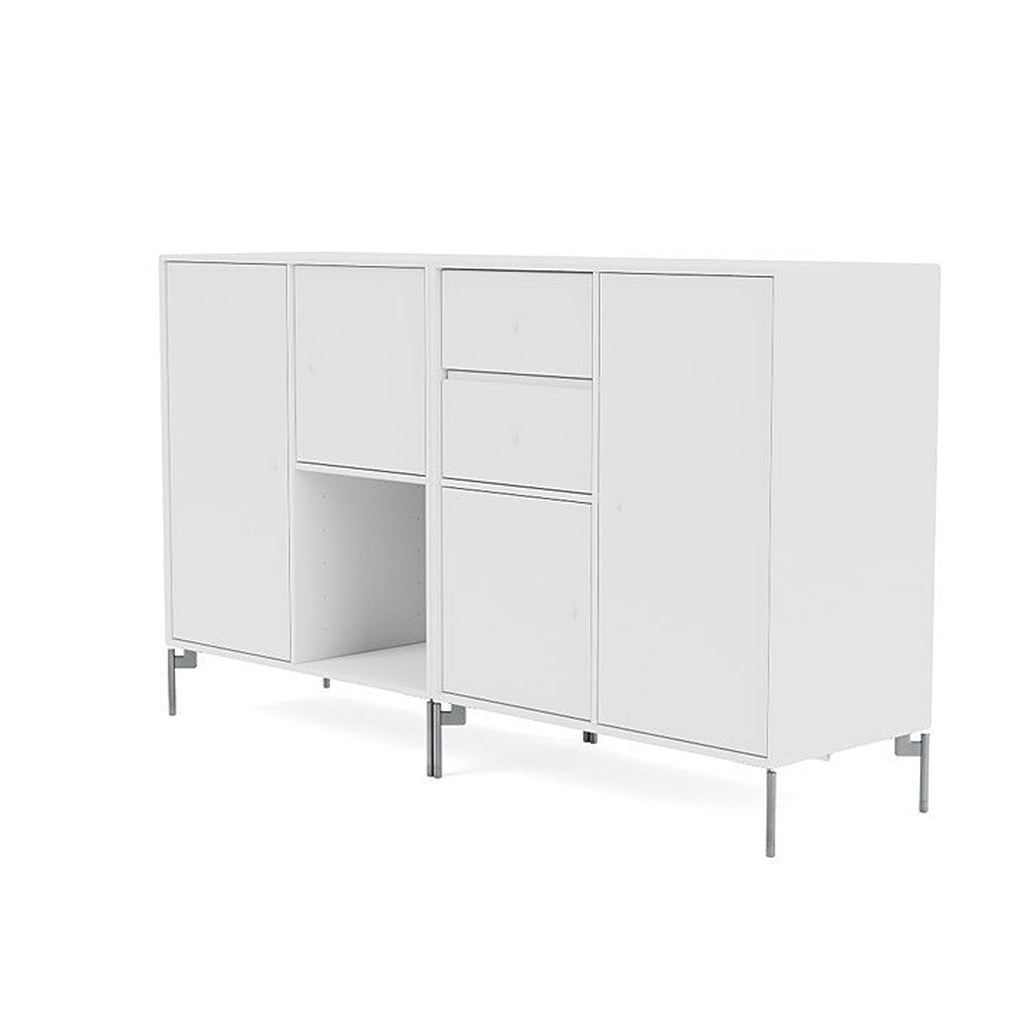 [product_category]-Montana Couple Sideboard With Legs, New White/Matt Chrome-Montana Furniture-5714322203739-00COUPLE-101-01-MON-1