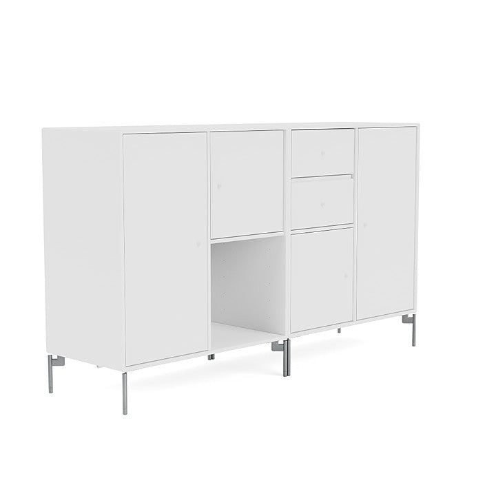 [product_category]-Montana Couple Sideboard With Legs, New White/Matt Chrome-Montana Furniture-5714322203739-00COUPLE-101-01-MON-3