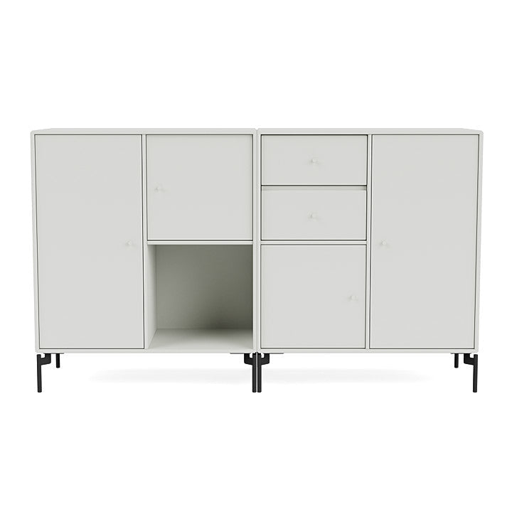 [product_category]-Montana Couple Sideboard With Legs, Nordic/Black-Montana Furniture-5714322203678-00COUPLE-09-03-MON-2