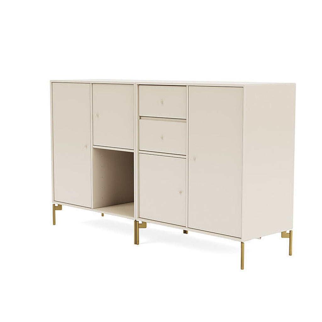 [product_category]-Montana Couple Sideboard With Legs, Oat/Brass-Montana Furniture-5714322614863-00COUPLE-158-09-MON-1