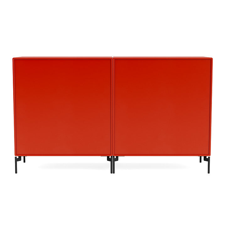 [product_category]-Montana Couple Sideboard With Legs, Rosehip/Black-Montana Furniture-5714322613934-00COUPLE-145-03-MON-4