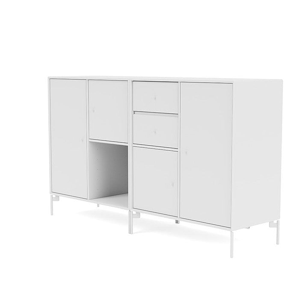 [product_category]-Montana Couple Sideboard With Legs, Snow White/Snow White-Montana Furniture-5714322615587-00COUPLE-38-02-MON-1