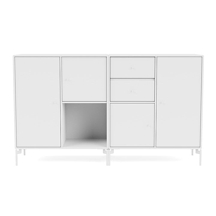 [product_category]-Montana Couple Sideboard With Legs, Snow White/Snow White-Montana Furniture-5714322615587-00COUPLE-38-02-MON-2