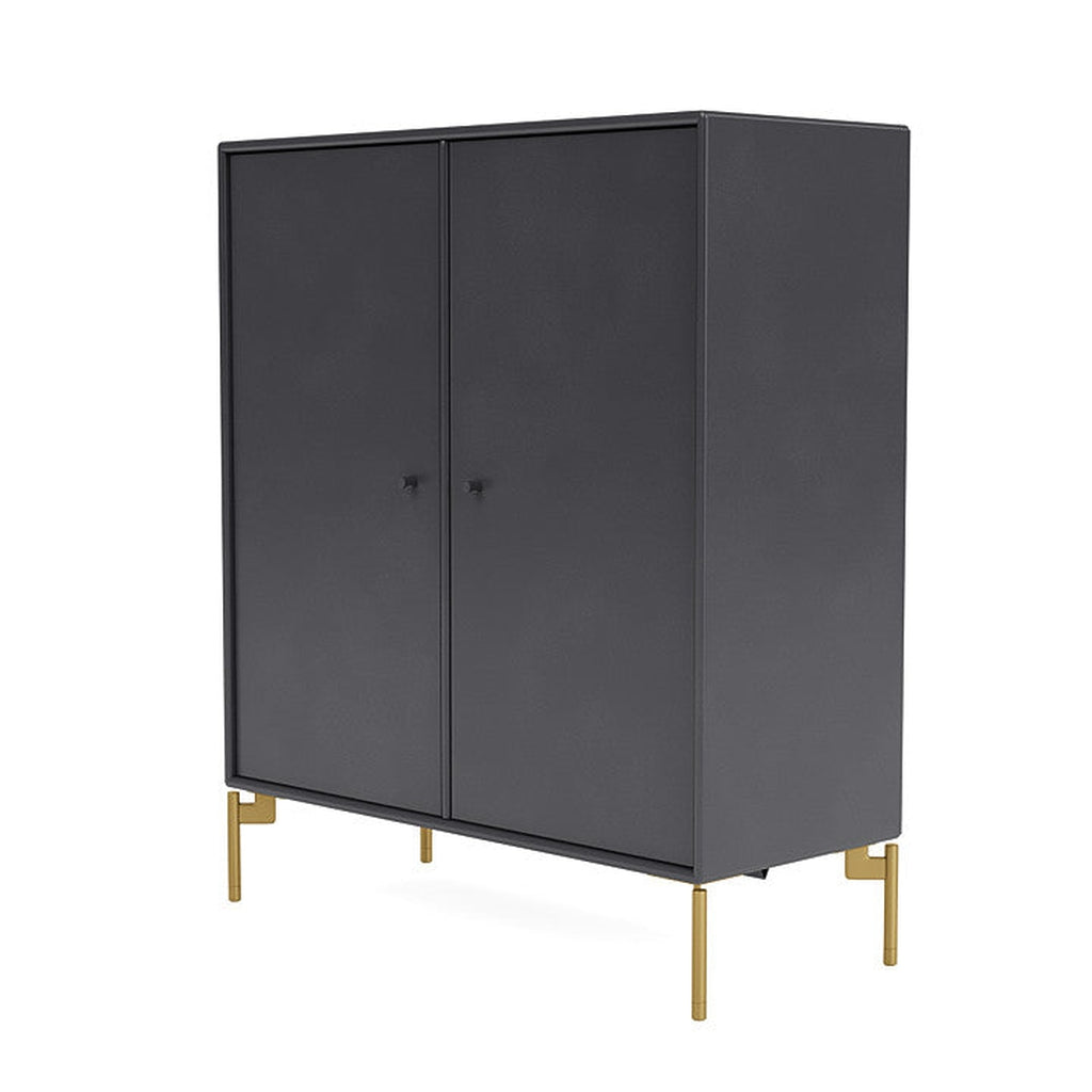 [product_category]-Montana Cover Cabinet With Legs, Carbon Black/Brass-Montana Furniture-5715288034153-000COVER-36-09-MON-1