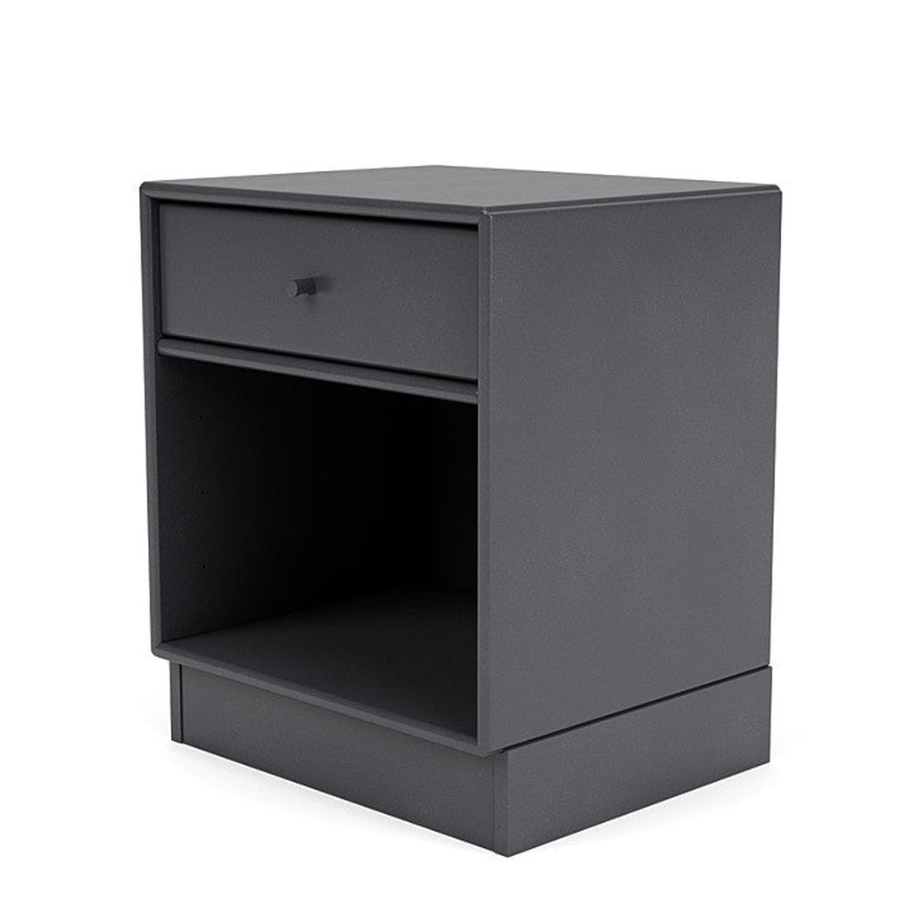 [product_category]-Montana Dream Nightstand With 7 Cm Plinth, Carbon Black-Montana Furniture-5714322382168-000DREAM-36-07-MON-1